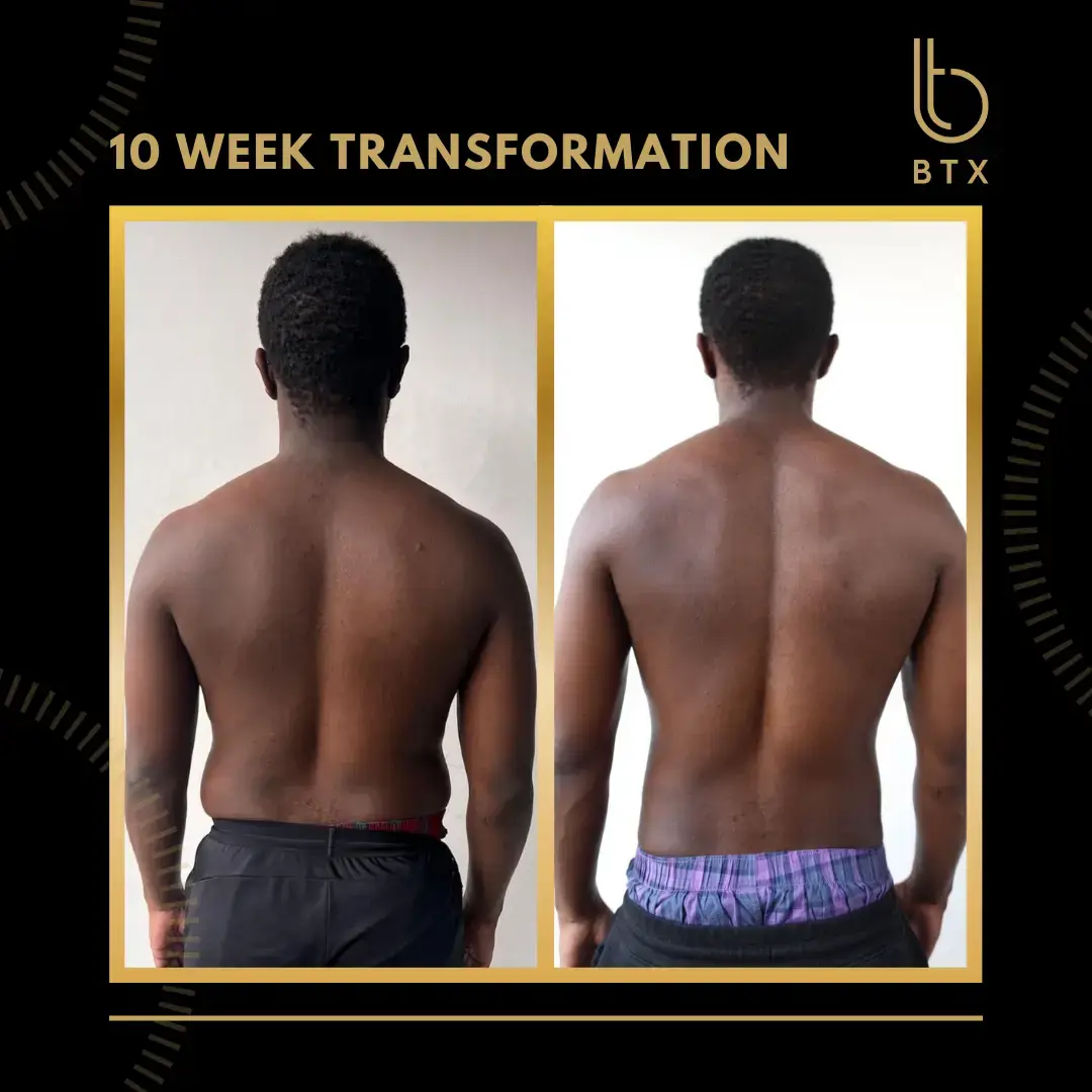 Deji's body transformation results at BTX