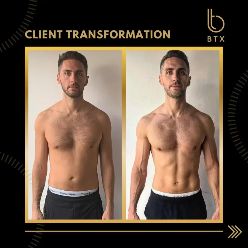 Sam's body transformation at BTX