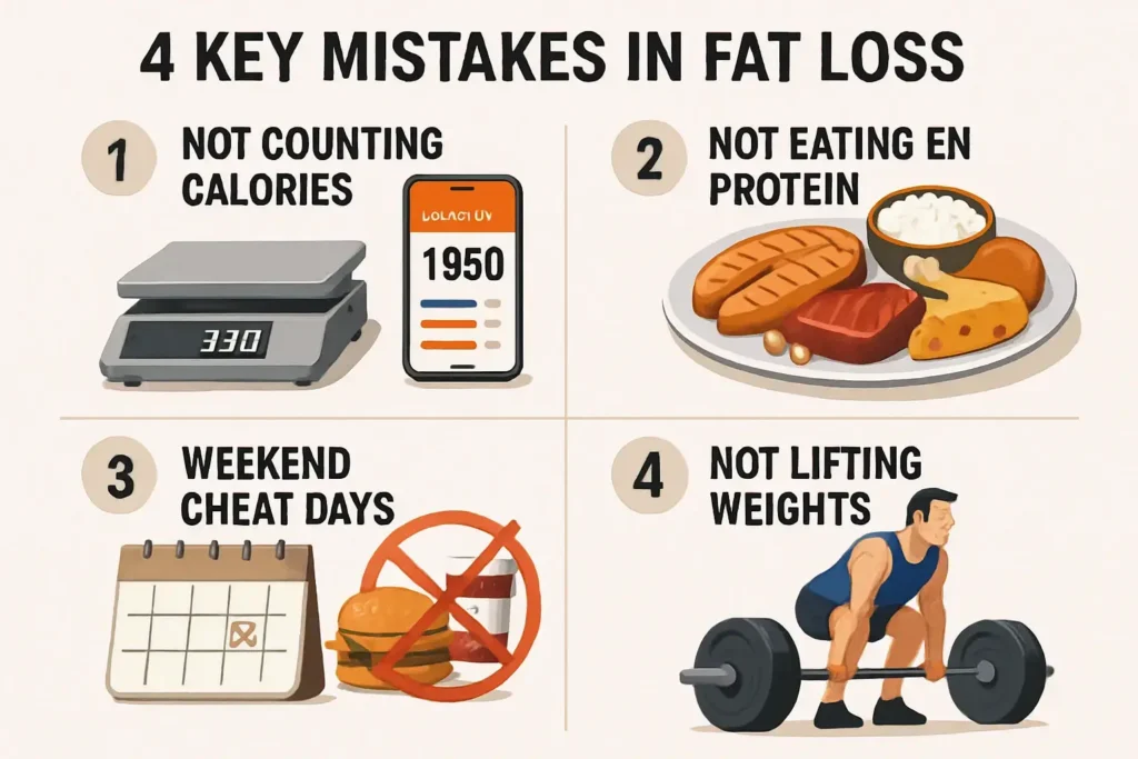 4 Biggest Fat Loss Mistakes - You are probably making these
